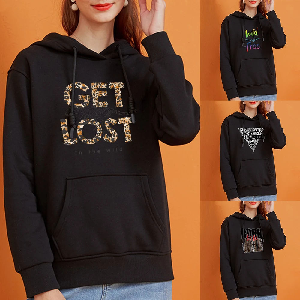 Fashion Hoodie Sweatshirt Leopard Print Letter Printed Hoodie Womens National Tide Long-sleeve Pullover Hooded Sweater Women
Fashion Hoodie Sweatshirt Leopard Print Letter Printed Hoodie Womens National Tide Long-sleeve Pullover Hooded Sweater Women