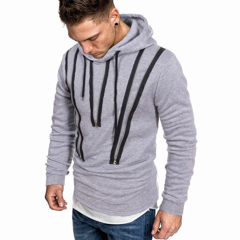 Men's Hoodie High Quality Simplicity Trend Pullover Solid Color Multiple Zippers Hansome Fashion Autumn Sweatshirt Loose Casual
Men's Hoodie High Quality Simplicity Trend Pullover Solid Color Multiple Zippers Hansome Fashion Autumn Sweatshirt Loose Casual