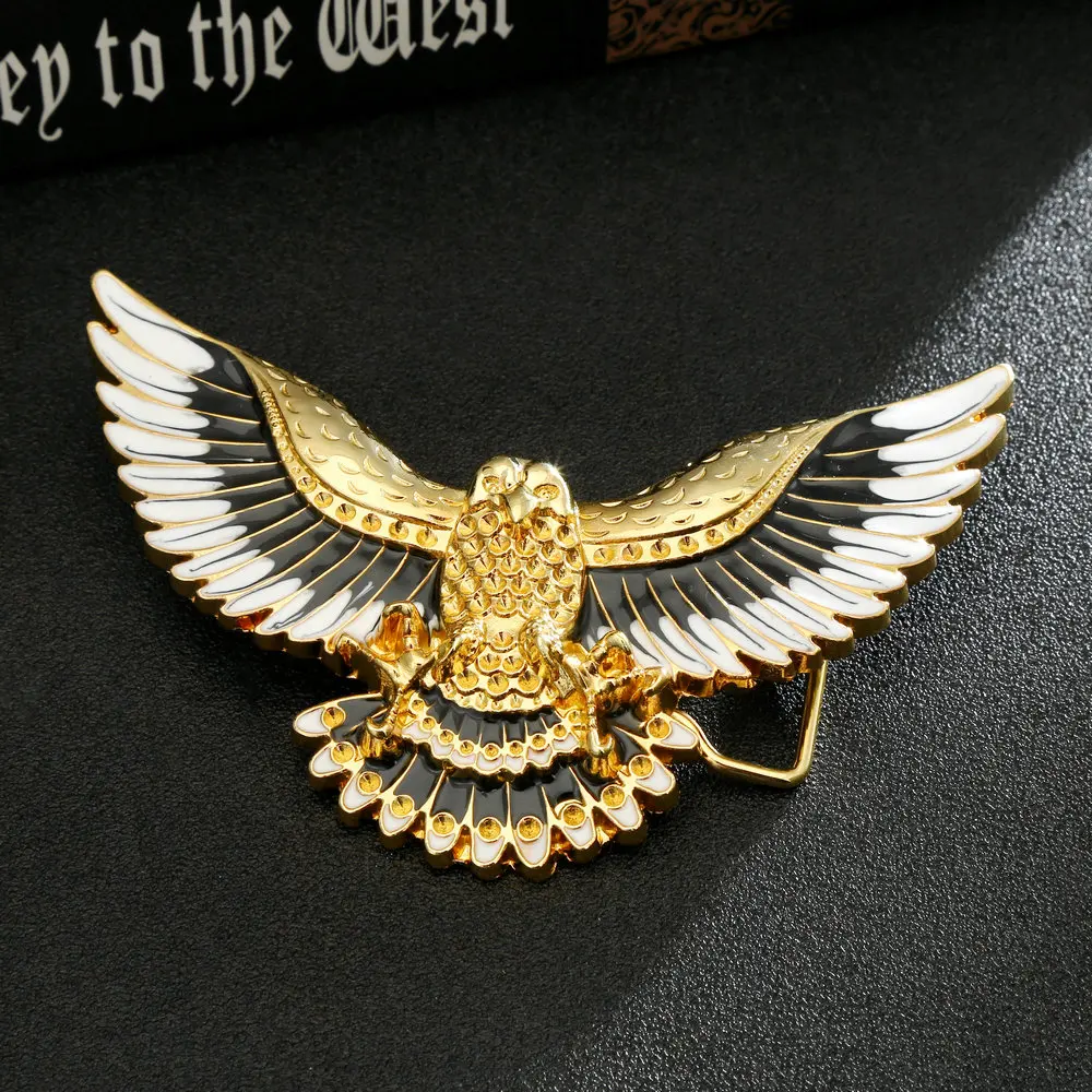 Пряжка для кожаного ремня Western gold eagle, Мужская классическая гладкая пряжка с головой животного
Пряжка для кожаного ремня Western gold eagle, Мужская классическая гладкая пряжка с головой животного
