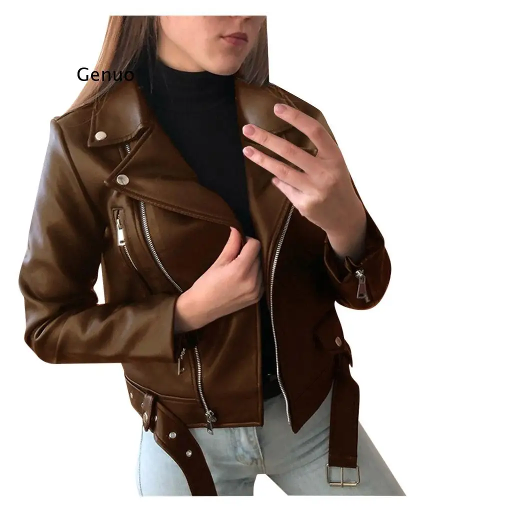 Casual Loose PU Jackets Coats Women 2021 Spring Autumn Punk Motobiker Style Outwear Long Sleeve Highstreet Fashion Trendy
Casual Loose PU Jackets Coats Women 2021 Spring Autumn Punk Motobiker Style Outwear Long Sleeve Highstreet Fashion Trendy