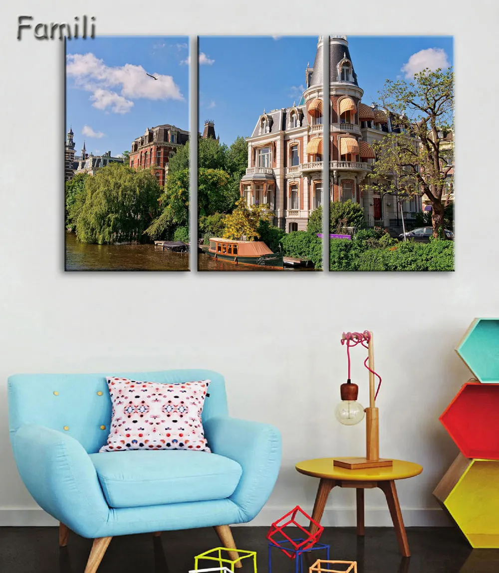 Home Decor Frame Modern HD Printed Canvas Painting 3 Pieces Black White Wall Art Pictures Netherlands City Streetscape Poster PE
Home Decor Frame Modern HD Printed Canvas Painting 3 Pieces Black White Wall Art Pictures Netherlands City Streetscape Poster PE