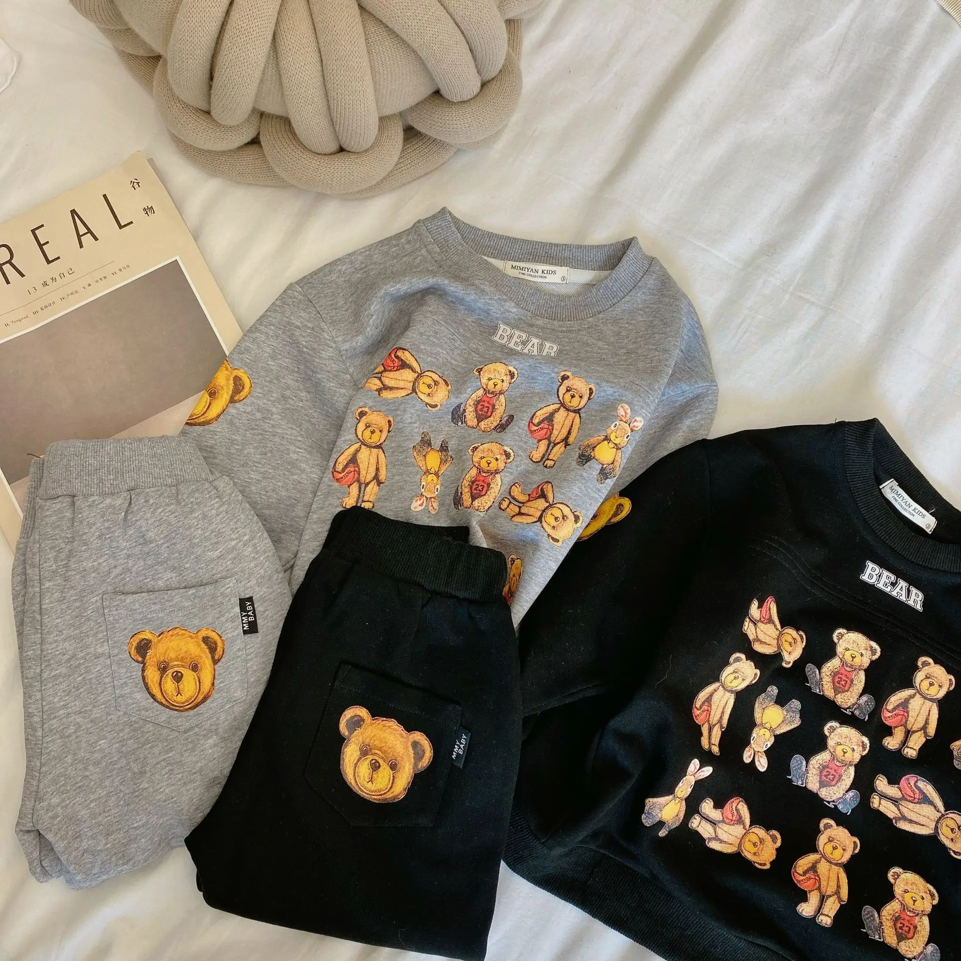 80-140 Cm Spring Autumn Girls Boys Cute Cartoon Bear Suit Baby Kids Children Clothing Set 2pcs
80-140 Cm Spring Autumn Girls Boys Cute Cartoon Bear Suit Baby Kids Children Clothing Set 2pcs