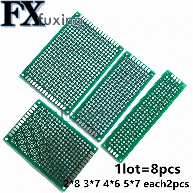 8 шт./лот 5x7 4x6 3x7 2x8 см, двухсторонний прототип, «сделай сам», универсальная печатная плата, печатная плата, набор печатных плат 3*7 4*6 5*7, соедини...
8 шт./лот 5x7 4x6 3x7 2x8 см, двухсторонний прототип, «сделай сам», универсальная печатная плата, печатная плата, набор печатных плат 3*7 4*6 5*7, соедини...