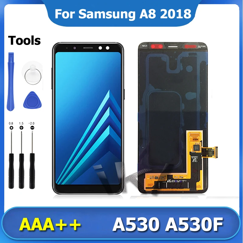 A8 2018 A530 LCD Display Touch Screen For Samsung Galaxy A8 Super AMOLED Touch Screen Digitizer Assembly Screen Replacement
A8 2018 A530 LCD Display Touch Screen For Samsung Galaxy A8 Super AMOLED Touch Screen Digitizer Assembly Screen Replacement