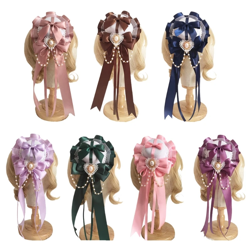 Lolita Bow Ribbon Hairpin Top Hat Side Clip Wedding Party Headdress Hair Accessories for Girls
Lolita Bow Ribbon Hairpin Top Hat Side Clip Wedding Party Headdress Hair Accessories for Girls