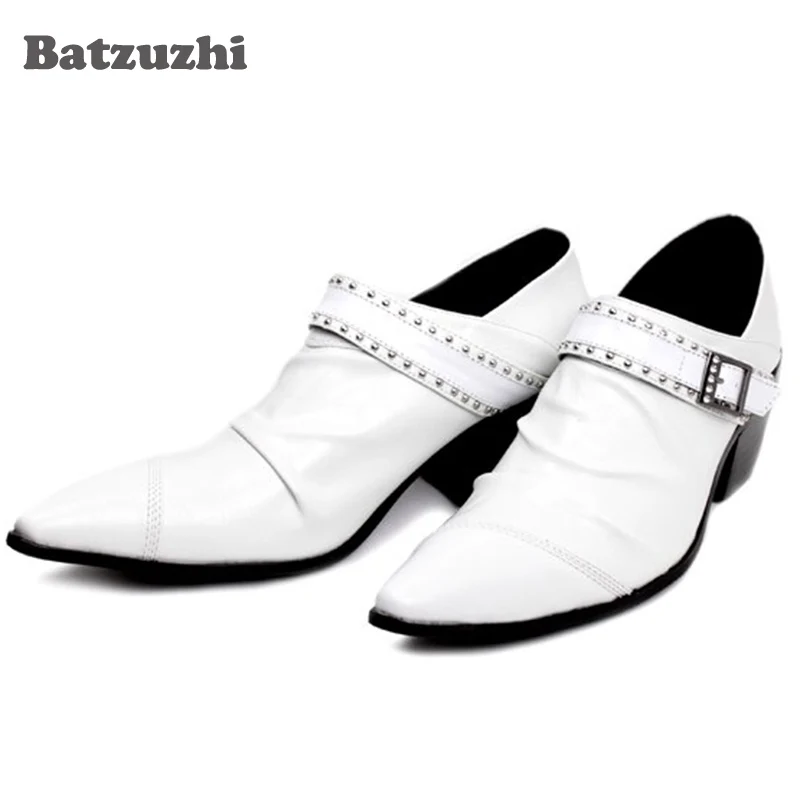 Batzuzhi 6,5 см каблуке; Белые свадебные туфли для мужчин кожа; Мужские туфли с острым носком; Мужские туфли из натуральной кожи с пряжкой вечерние свадебные туфли/туфли в деловом стиле; Мужские туфли
Batzuzhi 6,5 см каблуке; Белые свадебные туфли для мужчин кожа; Мужские туфли с острым носком; Мужские туфли из натуральной кожи с пряжкой вечерние свадебные туфли/туфли в деловом стиле; Мужские туфли