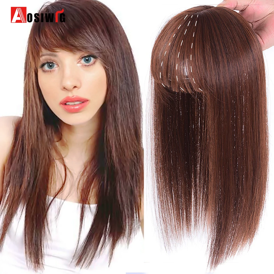 AOSIWIG Long Straight Synthetic Hairpieces With Bangs Overhead Replacement Block Natural Invisible Cover White Hair Extension
AOSIWIG Long Straight Synthetic Hairpieces With Bangs Overhead Replacement Block Natural Invisible Cover White Hair Extension