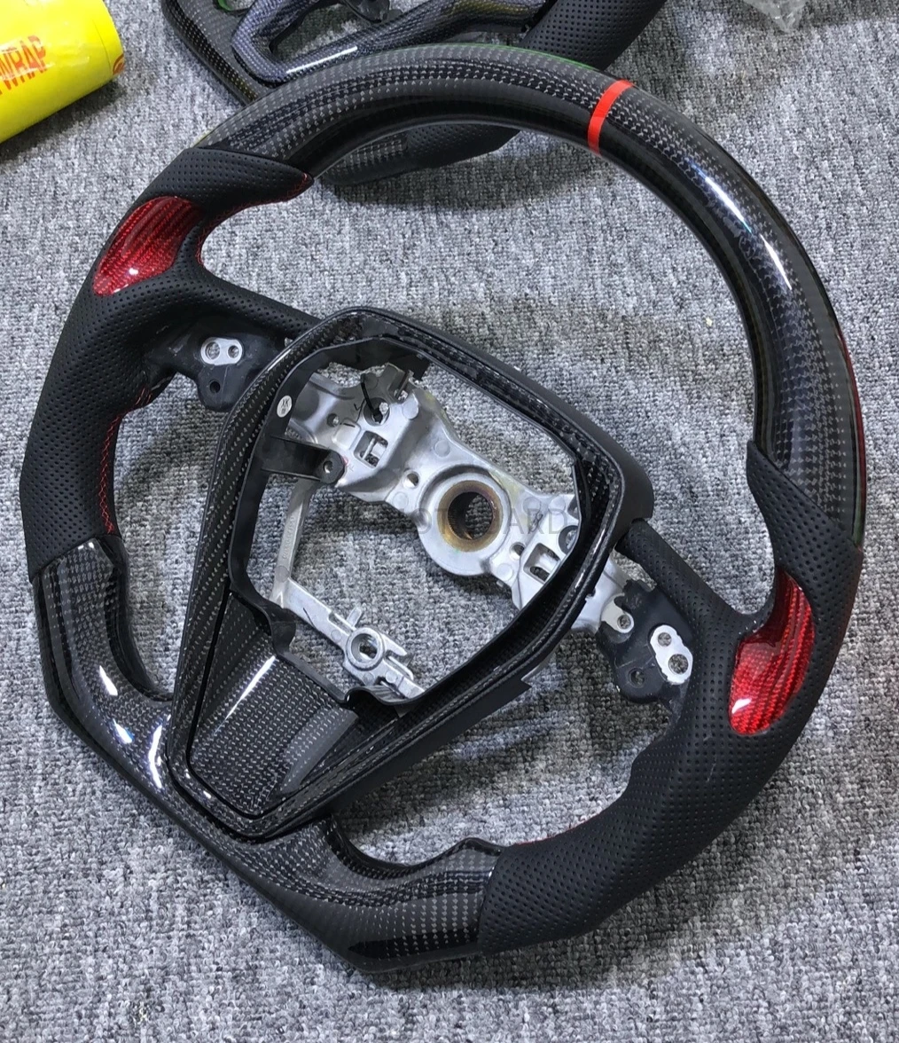 Cuatomized Real Carbon Fiber Sports Steering Wheel Leather compatible For Toyota Avalon 2018-2020
Cuatomized Real Carbon Fiber Sports Steering Wheel Leather compatible For Toyota Avalon 2018-2020