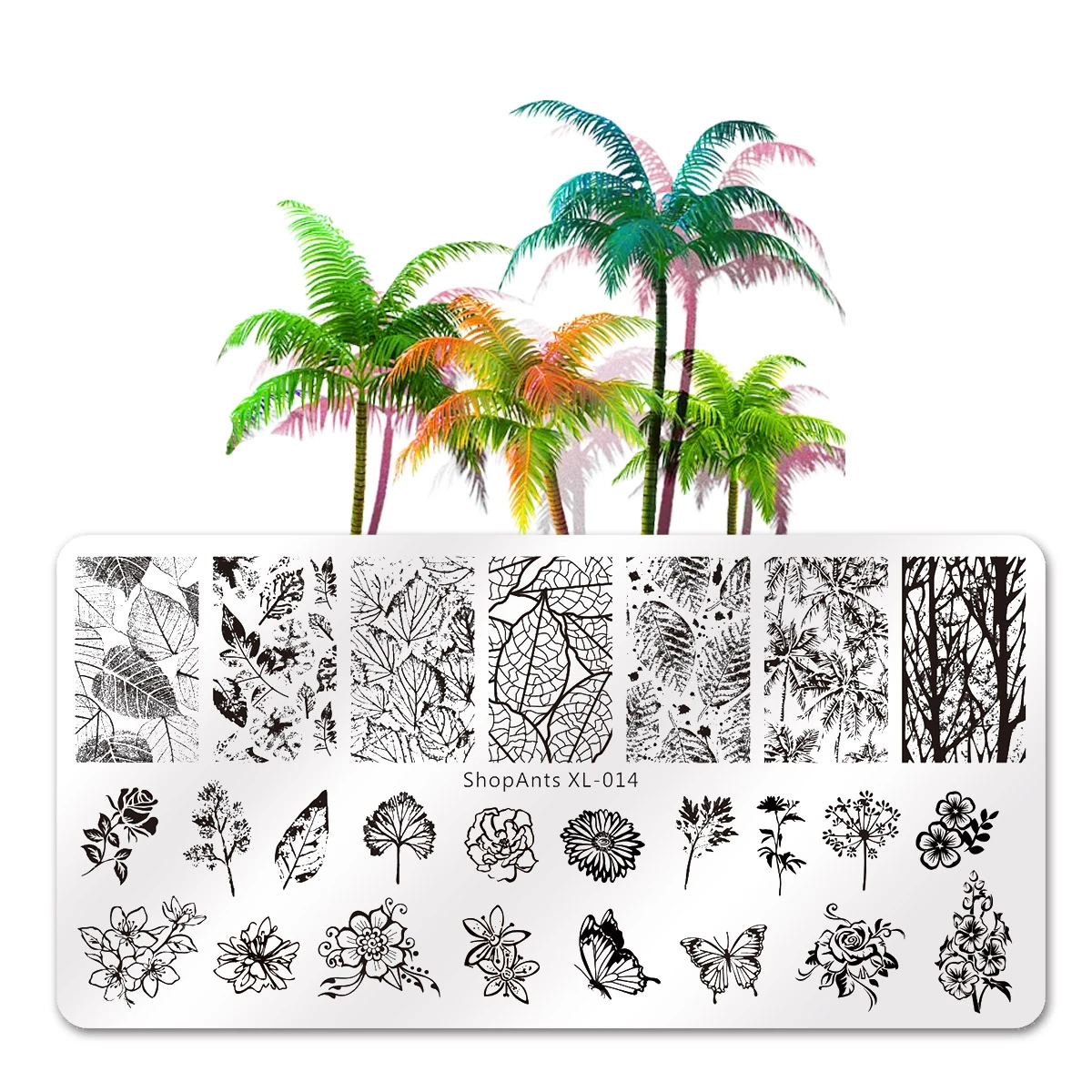 Stainless Steel 6*12cm Nail Stamping Plate Butterfly Leaves Tree Print Image Stencil Nail Art Stamp Templates
Stainless Steel 6*12cm Nail Stamping Plate Butterfly Leaves Tree Print Image Stencil Nail Art Stamp Templates