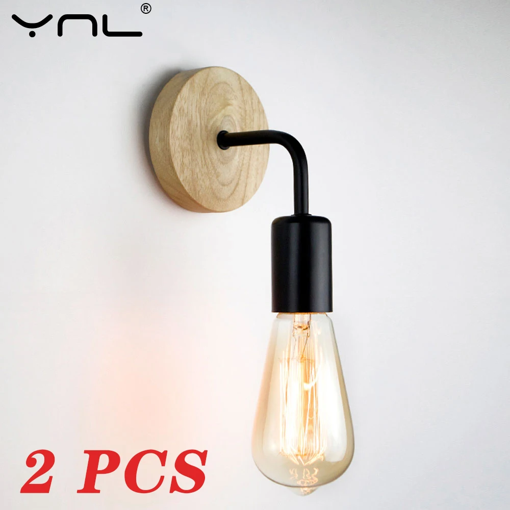 2pcs/lot Wood Wall Lamps Sconce E27 AC 220V Retro Vintage Bedroom Living Room For Home Decor Indoor Lighting Wall Lights Fixture
2pcs/lot Wood Wall Lamps Sconce E27 AC 220V Retro Vintage Bedroom Living Room For Home Decor Indoor Lighting Wall Lights Fixture