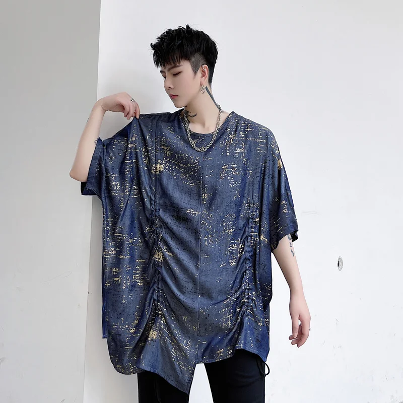 Mens Summer O-Neck Loose Fashion T-Shirts Irregular Harajuku Korean Style High Street Hip Hop Male Vintage Blouse 2022 New
Mens Summer O-Neck Loose Fashion T-Shirts Irregular Harajuku Korean Style High Street Hip Hop Male Vintage Blouse 2022 New