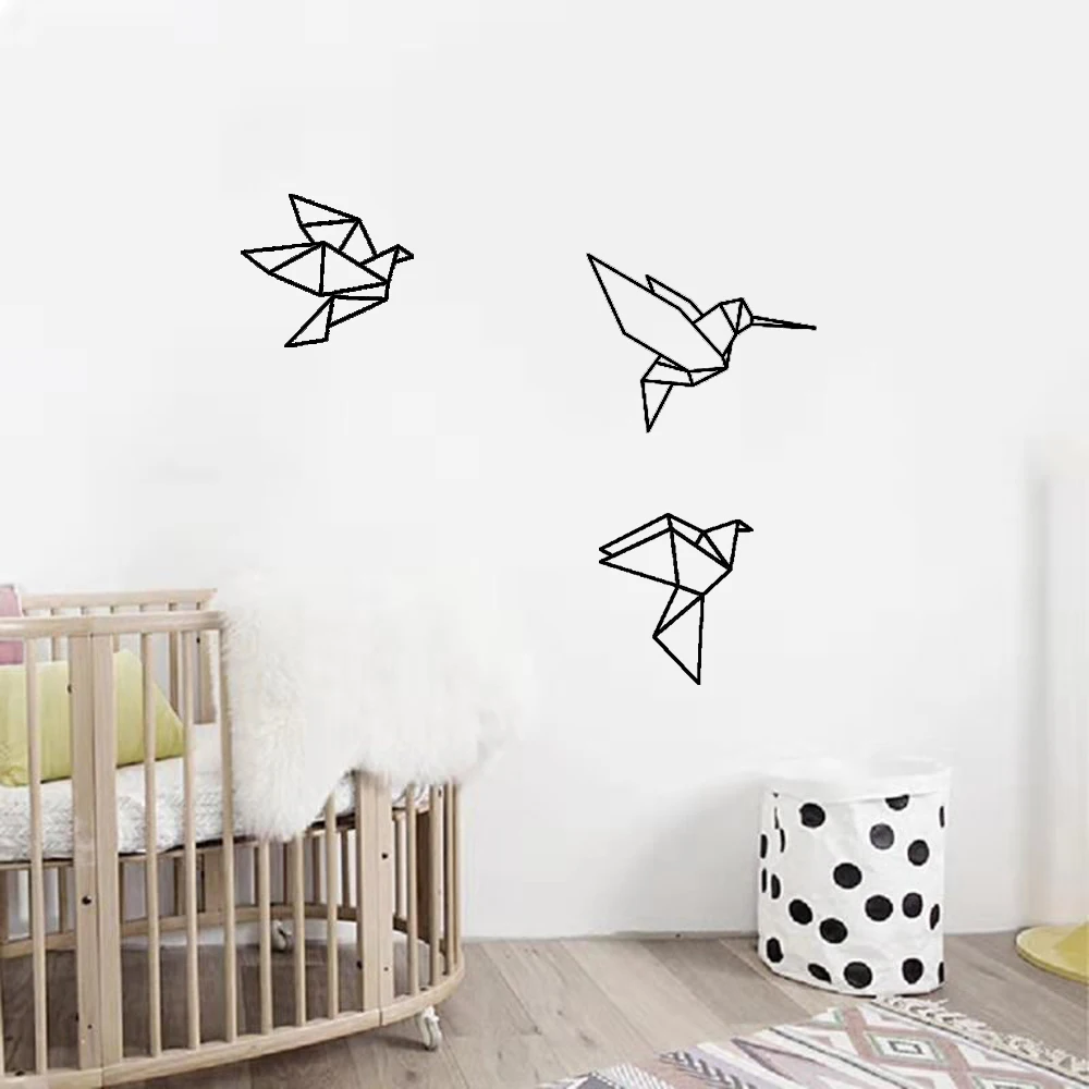 Seven Set Geometric Origami Birds Wall Decals Nursery Art Decor Flying Birds Vinyl Sticker
Seven Set Geometric Origami Birds Wall Decals Nursery Art Decor Flying Birds Vinyl Sticker