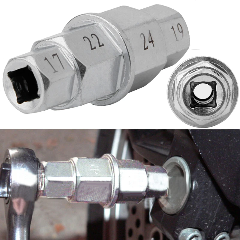 Motorcycle Hex Key Spindle Wrench Tool Hex Allen Front Wheel Hub Axle Spindle Socket Adapter 3/8" Drive For Suzuki Yamaha
Motorcycle Hex Key Spindle Wrench Tool Hex Allen Front Wheel Hub Axle Spindle Socket Adapter 3/8" Drive For Suzuki Yamaha