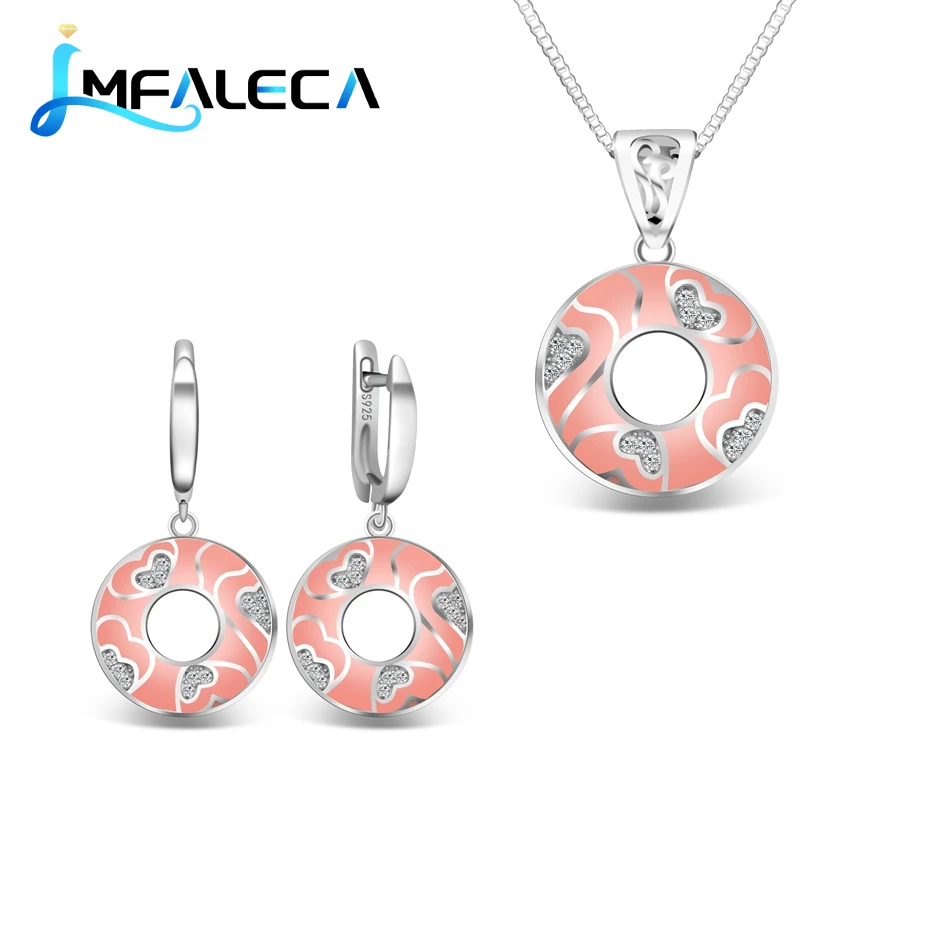 LMFALECA Cute Silver Necklace Earrings Sets for Women Genuine 925 Sterling Silver Pendant Luxury Delicate Enamel Fine Jewelry
LMFALECA Cute Silver Necklace Earrings Sets for Women Genuine 925 Sterling Silver Pendant Luxury Delicate Enamel Fine Jewelry