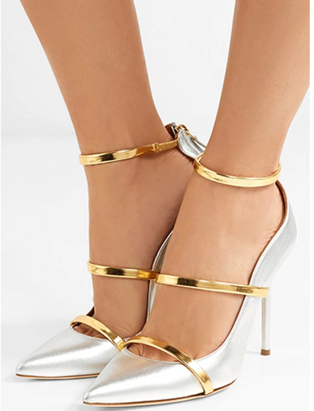 elegant woman high heel 3 gold silver straps pointed toe shoes silk gold high heel shoes ladies catwalk mixed colors pumps
elegant woman high heel 3 gold silver straps pointed toe shoes silk gold high heel shoes ladies catwalk mixed colors pumps