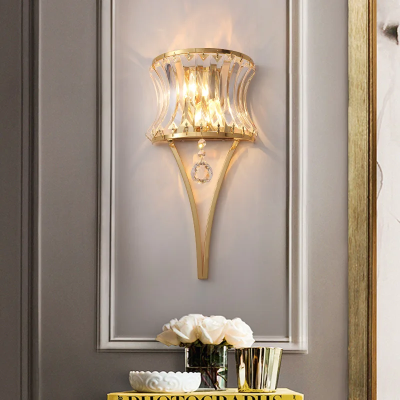 Luxury Crystal Simple Wall Lamp Bedroom Bedside Creative Postmodern For Living Room Background Corridor Aisle Teardrop Lighting
Luxury Crystal Simple Wall Lamp Bedroom Bedside Creative Postmodern For Living Room Background Corridor Aisle Teardrop Lighting