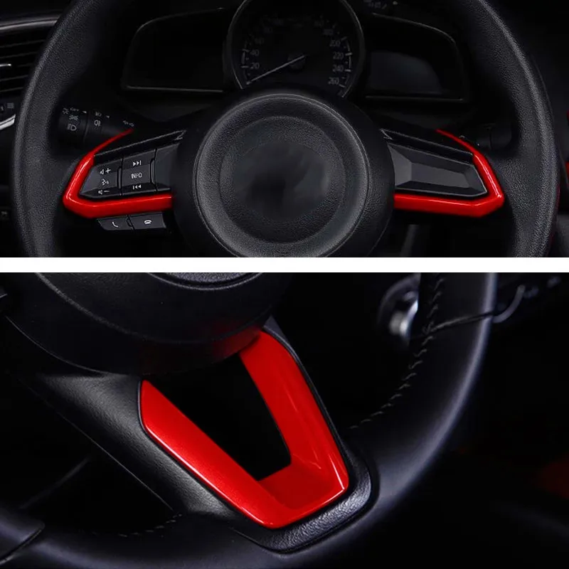 For Mazda 6 Atenza / Mazda CX8 CX-8 2017 2018 Accessories Car Steering wheel Button frame Cover Trim Car styling ABS Plastic Red
For Mazda 6 Atenza / Mazda CX8 CX-8 2017 2018 Accessories Car Steering wheel Button frame Cover Trim Car styling ABS Plastic Red