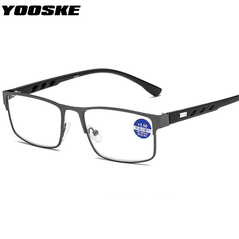 YOOSKE Anti Blue Light Reading Glasses Men Women Alloy Business Square Presbyopia Glasses Diopter +1.0 +1.5 +2.0 2.5 3.0 3.5 4.0
YOOSKE Anti Blue Light Reading Glasses Men Women Alloy Business Square Presbyopia Glasses Diopter +1.0 +1.5 +2.0 2.5 3.0 3.5 4.0
