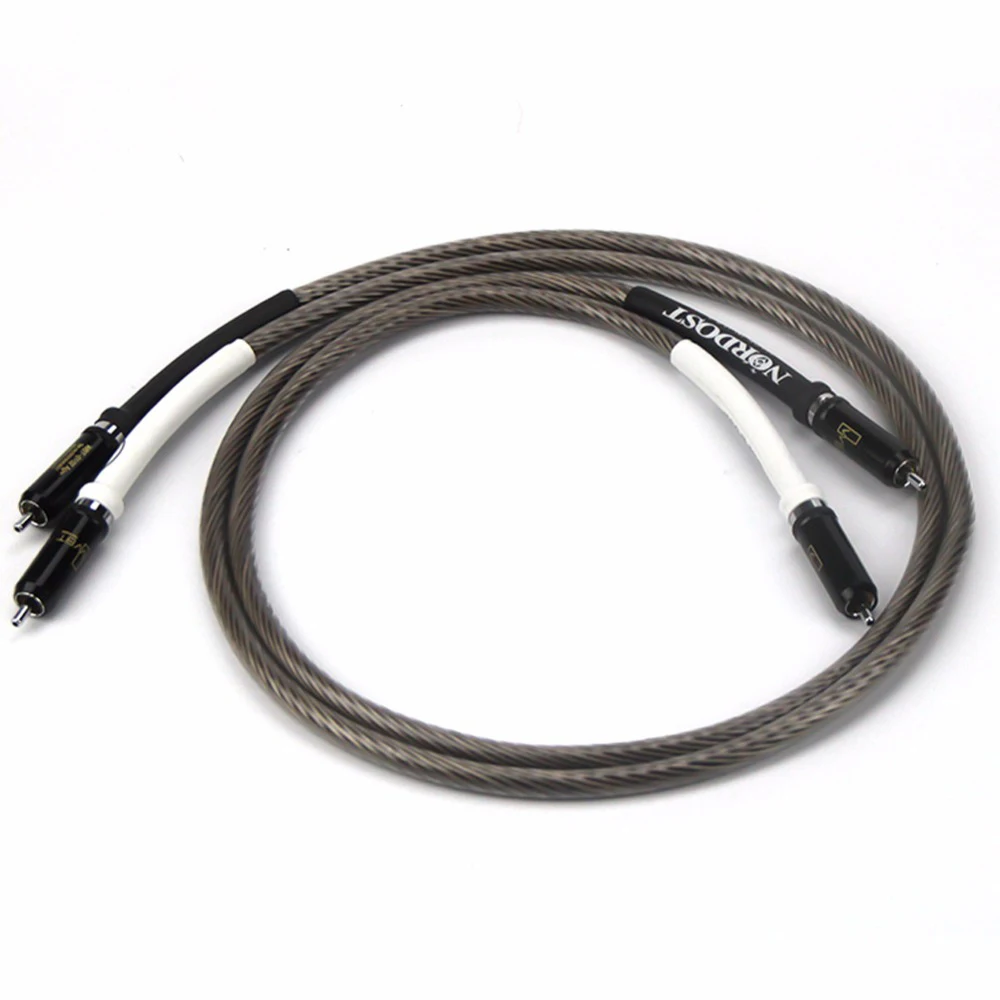 High Quality Pair HIFI Single Silver RCA Cable Reference Interconnect Cable with Rhodium plated WBT-0102 Plug Audio Line
High Quality Pair HIFI Single Silver RCA Cable Reference Interconnect Cable with Rhodium plated WBT-0102 Plug Audio Line