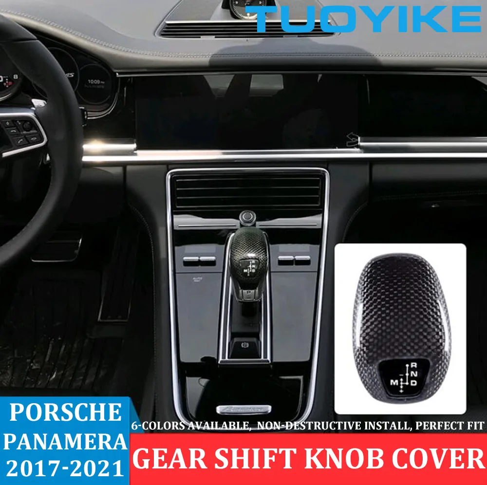 LHD RHD Real Carbon Fiber Central Gear Shift Knob Cover Trim Decorative Replacement Style 6-Color For Porsche Panamera 2017-2021
LHD RHD Real Carbon Fiber Central Gear Shift Knob Cover Trim Decorative Replacement Style 6-Color For Porsche Panamera 2017-2021