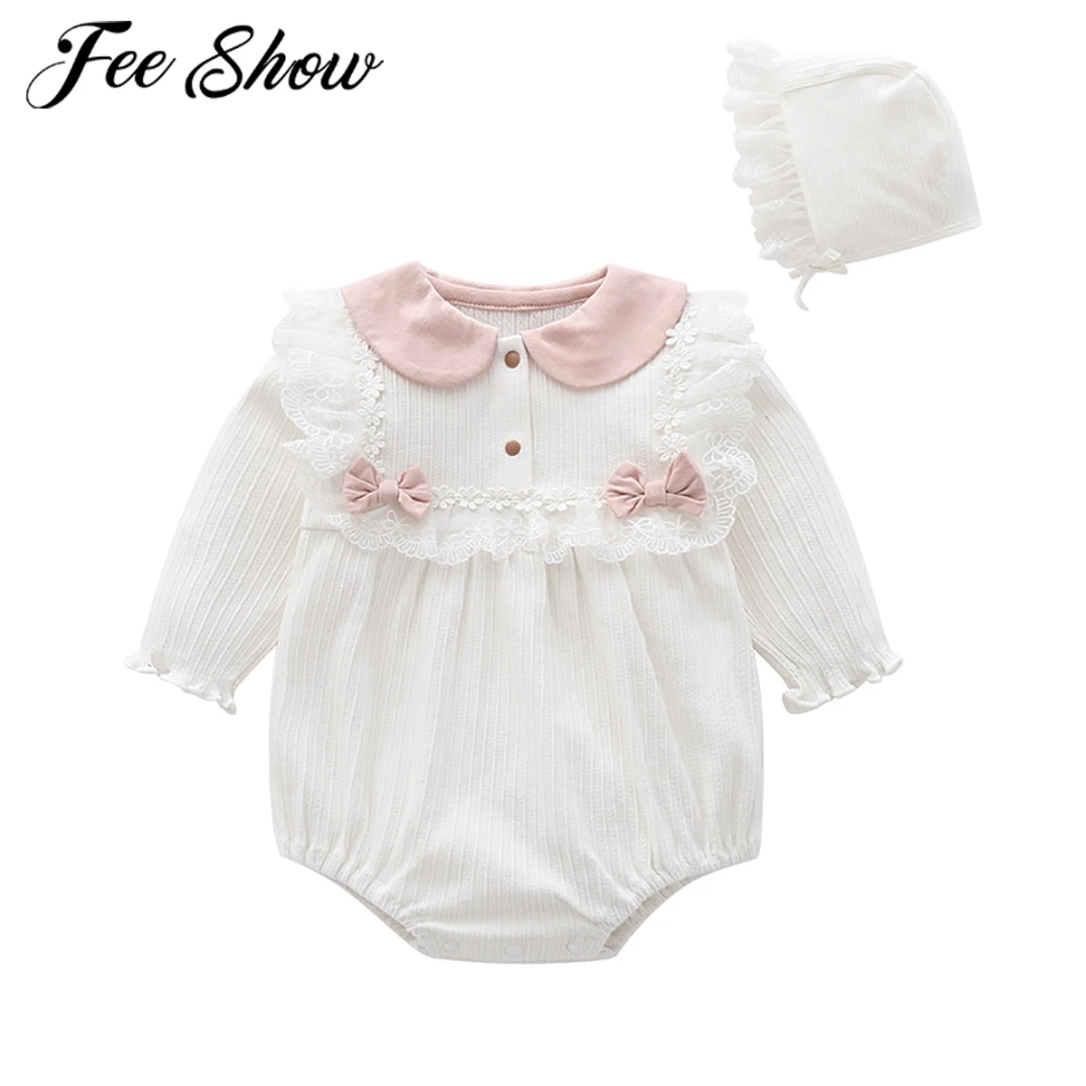 Newborn Baby Girls Clothes Set Spring Princess Romper Infant Ruffles Long Sleeve Bodysuits+Hat 2pcs Baby Girls Jumpsuit 0-12M
Newborn Baby Girls Clothes Set Spring Princess Romper Infant Ruffles Long Sleeve Bodysuits+Hat 2pcs Baby Girls Jumpsuit 0-12M
