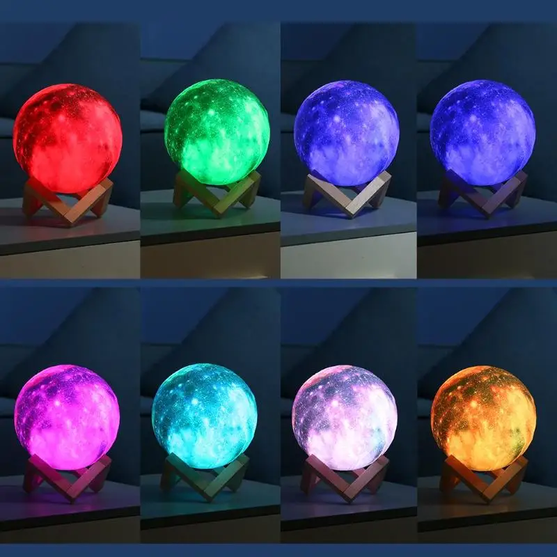LED 16 Colors Galaxy Moon Lamp 3D Print Creative Star Night Light Touch Switch Moon Lamps Home Bedroom Decoration Kids Gift
LED 16 Colors Galaxy Moon Lamp 3D Print Creative Star Night Light Touch Switch Moon Lamps Home Bedroom Decoration Kids Gift
