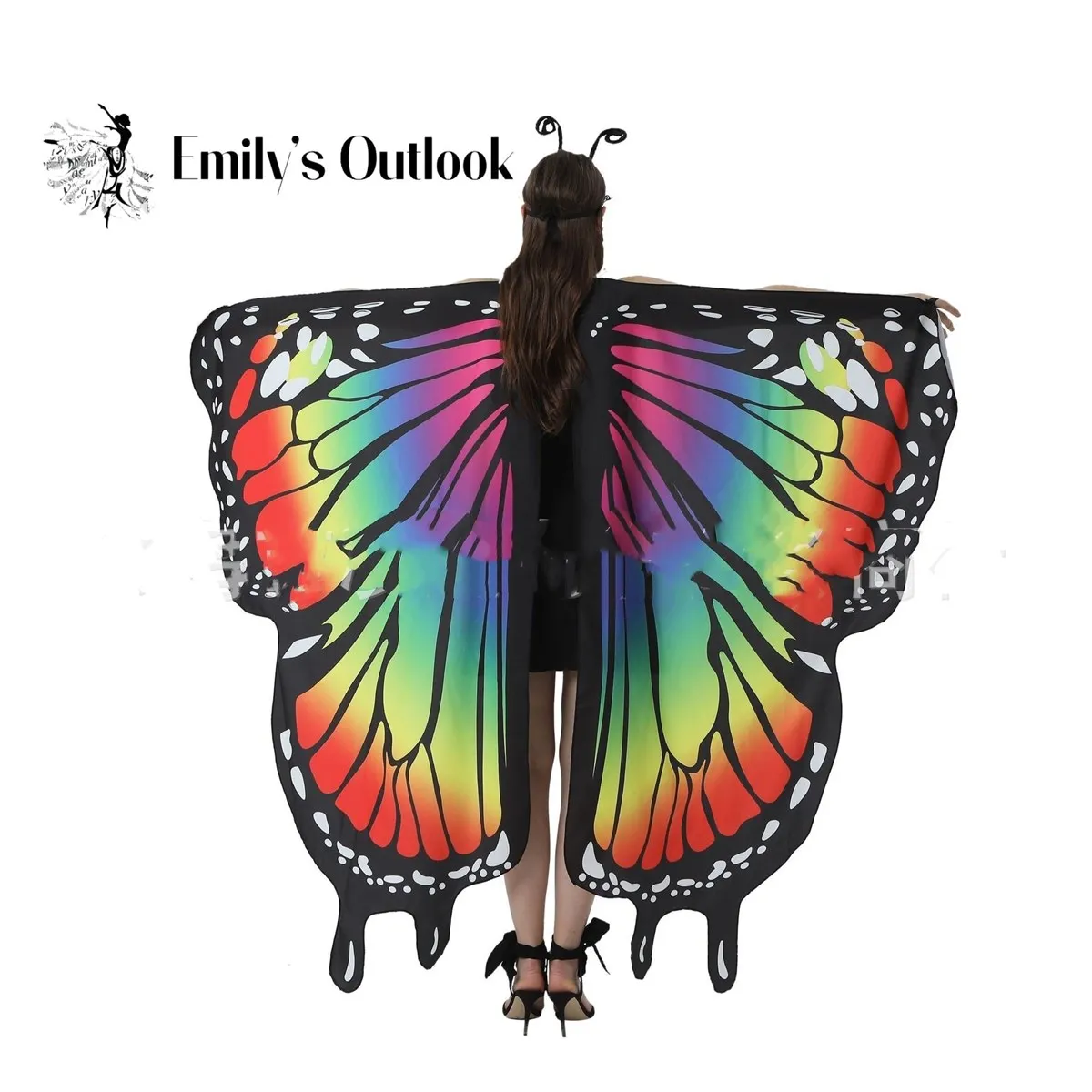Hot Sell Women Halloween Party Butterfly Wings Shawl for Girls Adult Festival Costume Wear Dress Up Cape One Side Print Rave
Hot Sell Women Halloween Party Butterfly Wings Shawl for Girls Adult Festival Costume Wear Dress Up Cape One Side Print Rave