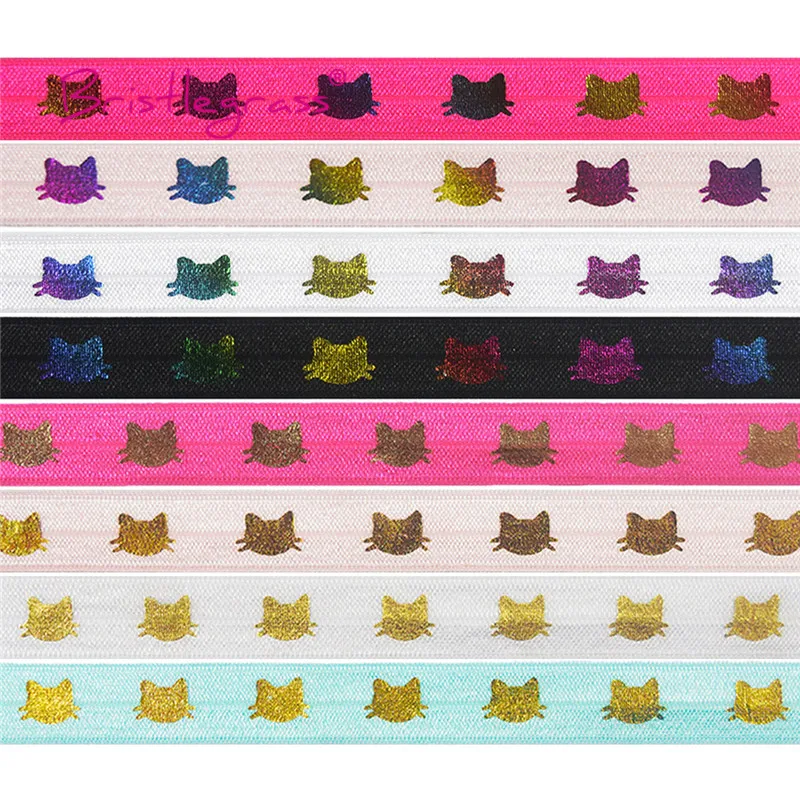 BRISTLEGRASS 5 Yard 5/8" 15mm Rainbow Gold Cat Foil Print Foldover Elastic FOE Spandex Satin Band Hair Tie Headband Dress Sewing
BRISTLEGRASS 5 Yard 5/8" 15mm Rainbow Gold Cat Foil Print Foldover Elastic FOE Spandex Satin Band Hair Tie Headband Dress Sewing