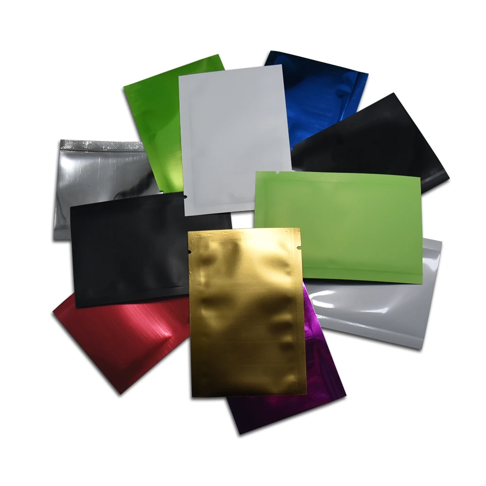 6*9cm Open Top Colored Aluminum Foil Package Bag Three Side Seal Food Vacuum Pack Pouches
6*9cm Open Top Colored Aluminum Foil Package Bag Three Side Seal Food Vacuum Pack Pouches