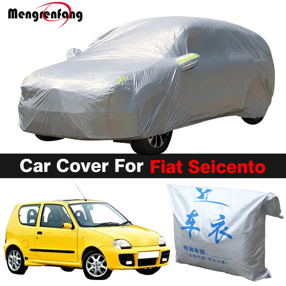 Full Car Cover Outdoor Anti-UV Sun Shade Rain Snow Resistant Dust Proof Auto Cover For Fiat 600 Seicento
Full Car Cover Outdoor Anti-UV Sun Shade Rain Snow Resistant Dust Proof Auto Cover For Fiat 600 Seicento
