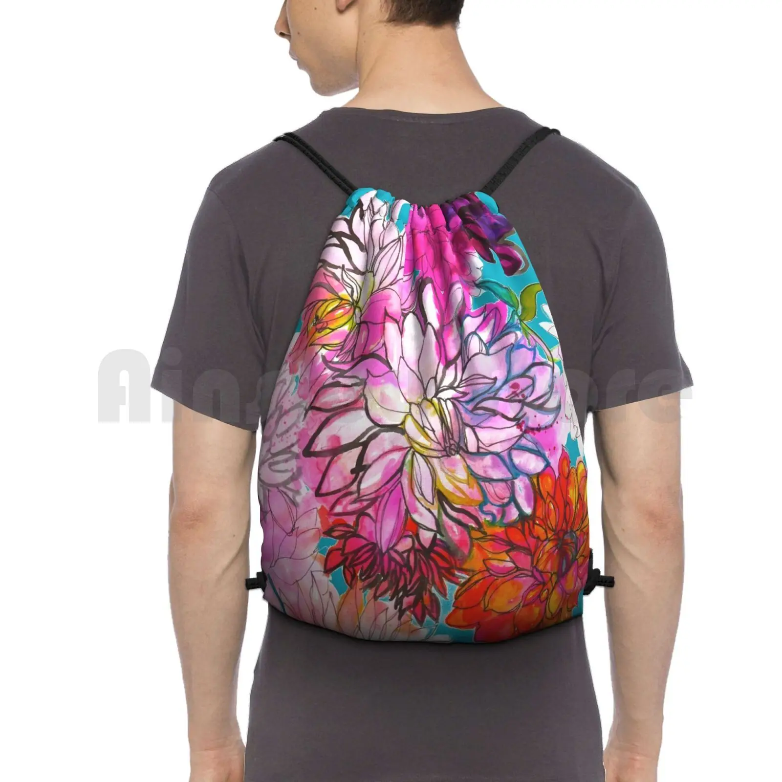 Garden Of Dahlias Backpack Drawstring Bag Riding Climbing Gym Bag Orange Turquoise Blue Yellow Pink Purple Tulip Tulips
Garden Of Dahlias Backpack Drawstring Bag Riding Climbing Gym Bag Orange Turquoise Blue Yellow Pink Purple Tulip Tulips