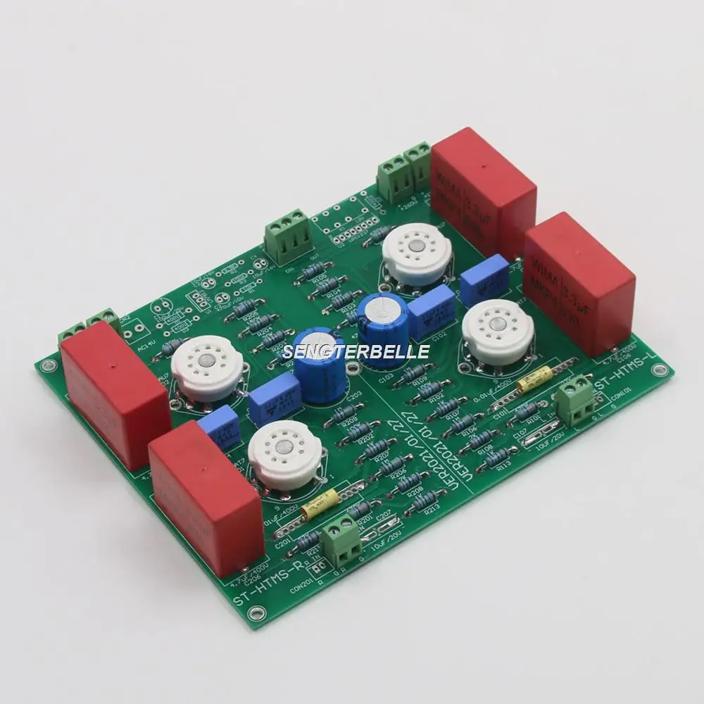 HiFi Assembled 2AX7 / 12AT7 / 12AU7 Stereo Tube Preamplifier Board Base On Hetian Mau's Preamp Circuit
HiFi Assembled 2AX7 / 12AT7 / 12AU7 Stereo Tube Preamplifier Board Base On Hetian Mau's Preamp Circuit