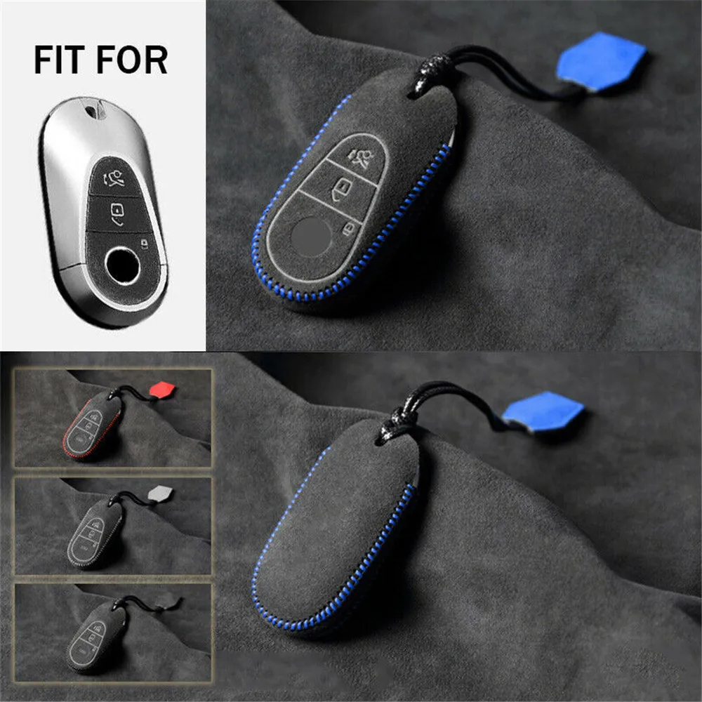 Suede Leather Car Remote Smart Keyless Key Fob Case Cover Shell Holder with Keychain For Mercedes Benz S Class 2021 Accessories
Suede Leather Car Remote Smart Keyless Key Fob Case Cover Shell Holder with Keychain For Mercedes Benz S Class 2021 Accessories