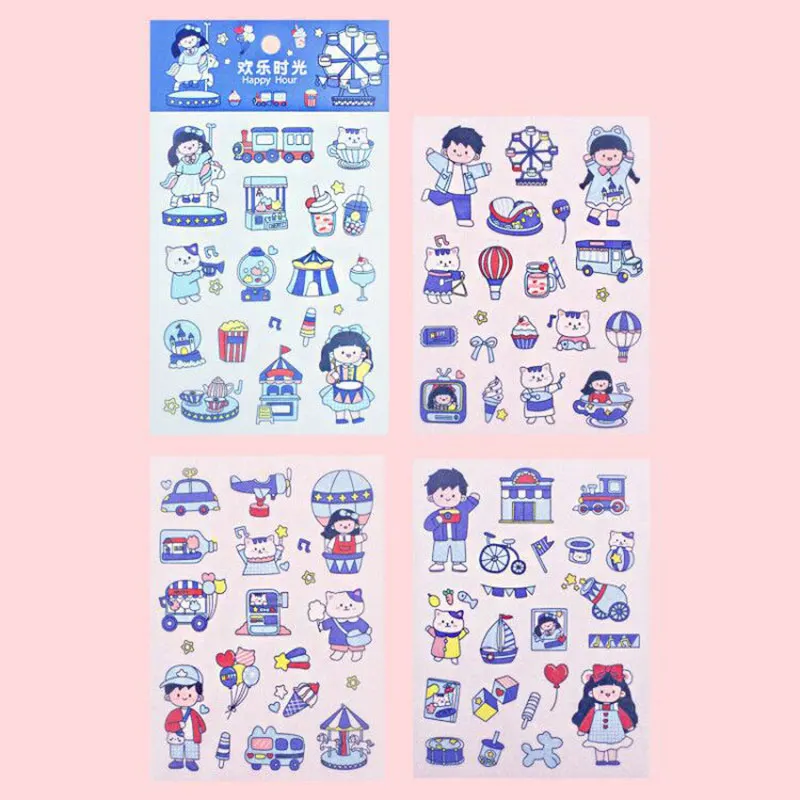 4Sheets/Set Cartoon Stationery Sticker Kawaii Office Diary Journal Scrapbook Children Kids Adhesive Label DIY Decoration Decals
4Sheets/Set Cartoon Stationery Sticker Kawaii Office Diary Journal Scrapbook Children Kids Adhesive Label DIY Decoration Decals