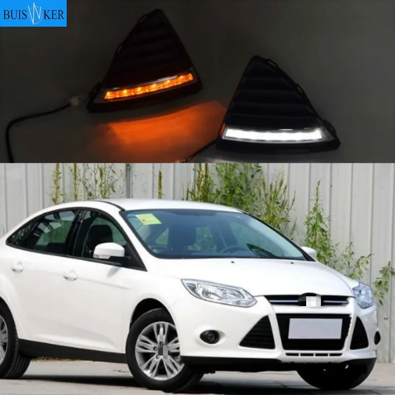 2Pcs/set Waterproof LED Daytime Running Light DRL For Ford Focus 2012 2013 2014 With Turning Signal Lights
2Pcs/set Waterproof LED Daytime Running Light DRL For Ford Focus 2012 2013 2014 With Turning Signal Lights