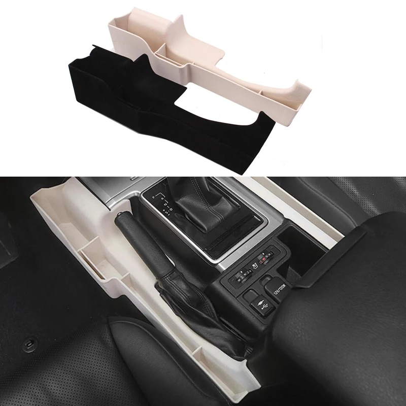 Black Beige Car Interior Central Gear Storage Box Organizer Phone holder Bracket For Toyota Land Cruiser Prado FJ150 2010-2019
Black Beige Car Interior Central Gear Storage Box Organizer Phone holder Bracket For Toyota Land Cruiser Prado FJ150 2010-2019