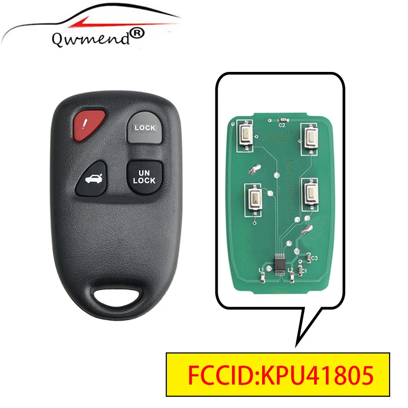 QWMEND Remote Car Key for Mazda 6 2003 2004 2005 Smart for Mazda Key 313.8Mhz 4 Buttons KPU41805
QWMEND Remote Car Key for Mazda 6 2003 2004 2005 Smart for Mazda Key 313.8Mhz 4 Buttons KPU41805