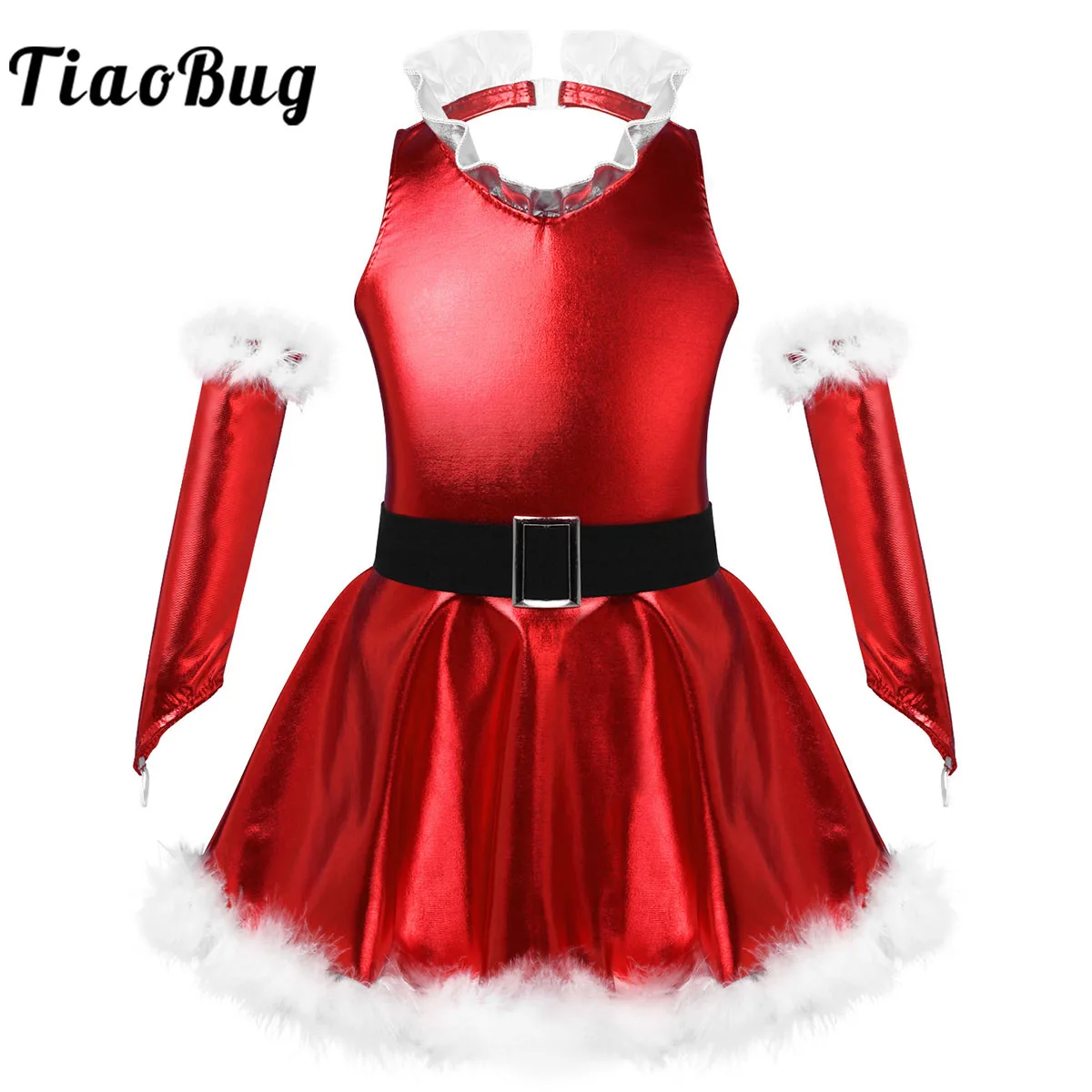 Girls Sequins Figure Ice Skating Roller Skating Ballet Dance Dress Christmas Santa Dance Costume Kids Red Tutu With Sleeve Cuff
Girls Sequins Figure Ice Skating Roller Skating Ballet Dance Dress Christmas Santa Dance Costume Kids Red Tutu With Sleeve Cuff
