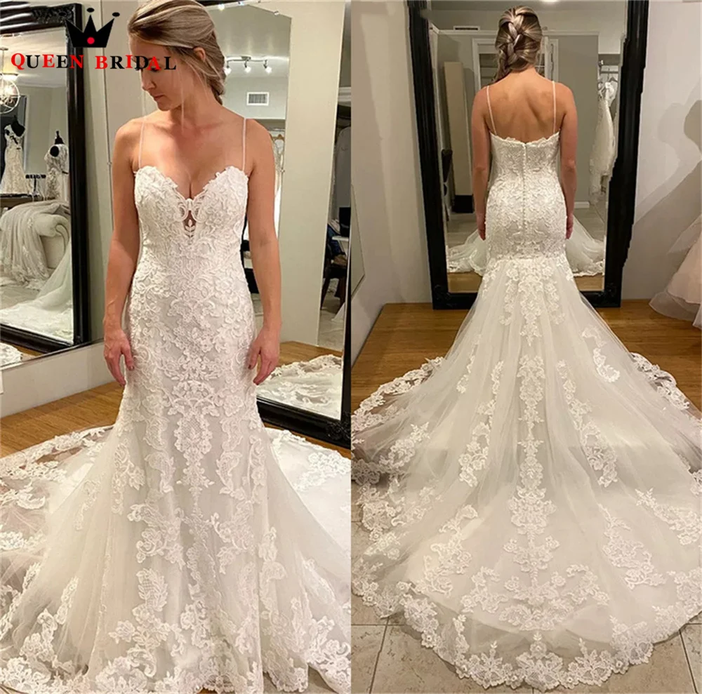 Sexy Wedding Dresses Mermaid Sweetheart Tulle Lace Beading ppliques Long Formal Women Bride Dresses Custom Size DK35
Sexy Wedding Dresses Mermaid Sweetheart Tulle Lace Beading ppliques Long Formal Women Bride Dresses Custom Size DK35