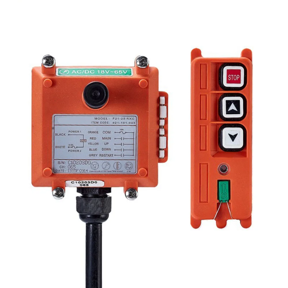 Original TELECRANE Wireless Industrial Remote Controller Electric Hoist Remote Control 1 Transmitter + 1 Receiver F21-2S
Original TELECRANE Wireless Industrial Remote Controller Electric Hoist Remote Control 1 Transmitter + 1 Receiver F21-2S