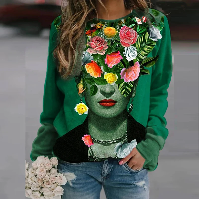 Women's O-neck T-shirt Pattern Printed T-shirt Women's Long Sleeve Casual T-shirt Oversize Harajuku T-shirt Regular Casual
Women's O-neck T-shirt Pattern Printed T-shirt Women's Long Sleeve Casual T-shirt Oversize Harajuku T-shirt Regular Casual