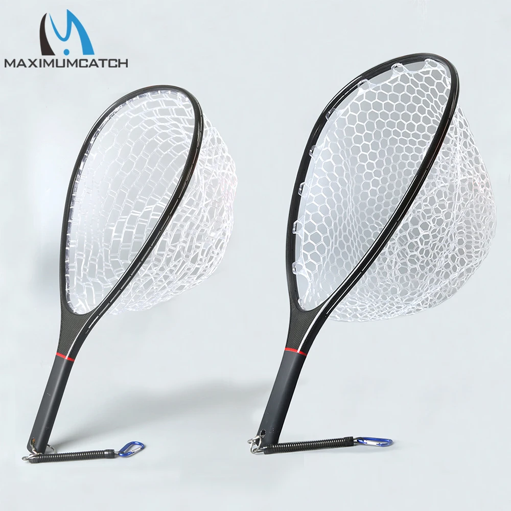Maximumcatch Fishing Landing Net Carbon Fiber Frame with Clear Rubber Hand Net Light Weight Strong
Maximumcatch Fishing Landing Net Carbon Fiber Frame with Clear Rubber Hand Net Light Weight Strong
