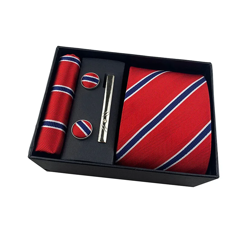 Men's Business Tie Square Scarf Gift Box Striped Plain Suit Shirt Tie Black Shirt Accessories Set Luxury Wedding Neckties Sets
Men's Business Tie Square Scarf Gift Box Striped Plain Suit Shirt Tie Black Shirt Accessories Set Luxury Wedding Neckties Sets