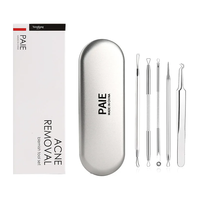 Acne Needle Set Stainless Steel Curved Mouth Clip Beauty Needle Acne Needle 5-Piece Acne Treatment Tool
Acne Needle Set Stainless Steel Curved Mouth Clip Beauty Needle Acne Needle 5-Piece Acne Treatment Tool