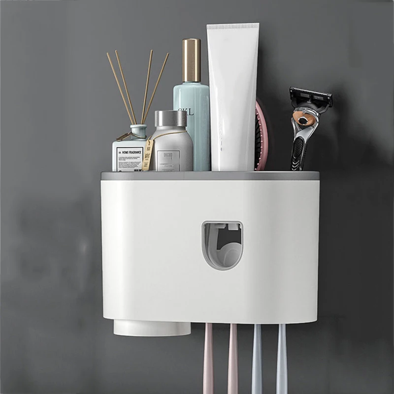 Automatic Toothpaste Dispenser, Bathroom Accessories Organizer Set, Toothbrush Holder, Wall Mount Rack, Tools Set
Automatic Toothpaste Dispenser, Bathroom Accessories Organizer Set, Toothbrush Holder, Wall Mount Rack, Tools Set