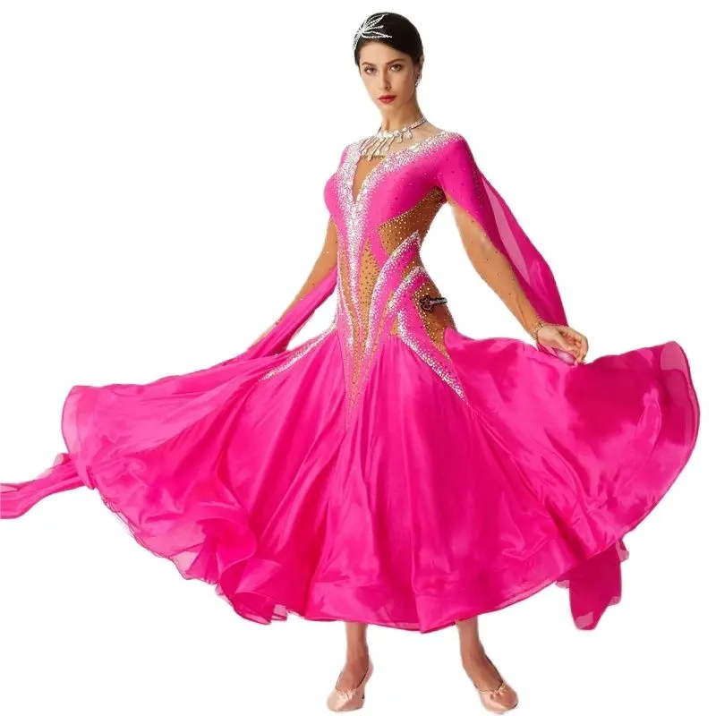 B-2080 High Quality Sexy Women Girls Dance Dress Ballroom Custom Ballroom Dance Dresses Women Adult Waltz For Sale
B-2080 High Quality Sexy Women Girls Dance Dress Ballroom Custom Ballroom Dance Dresses Women Adult Waltz For Sale