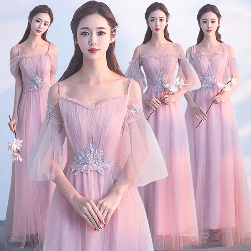 Pink elegant bridesmaid dress vestidos 2020 long bridesmaid evening dress sisters skirt girlfriends party banquet dress women
Pink elegant bridesmaid dress vestidos 2020 long bridesmaid evening dress sisters skirt girlfriends party banquet dress women