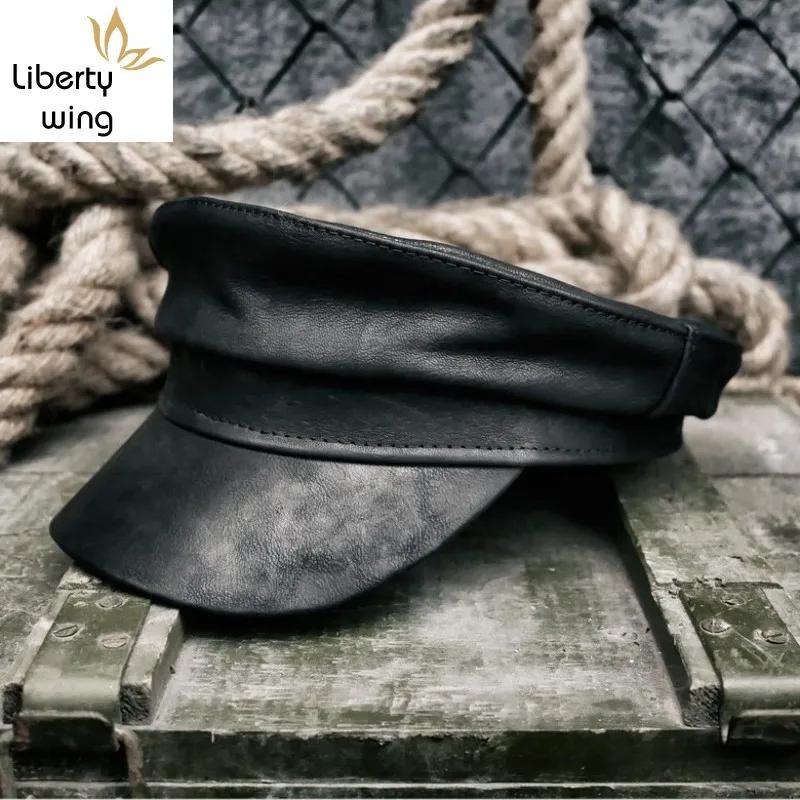 Luxury Men Sheepskin Genuine Flat Retro Military Hat Boina Fashion Winter Man Leather Reggae Beanie Motor Biker Cap
Luxury Men Sheepskin Genuine Flat Retro Military Hat Boina Fashion Winter Man Leather Reggae Beanie Motor Biker Cap