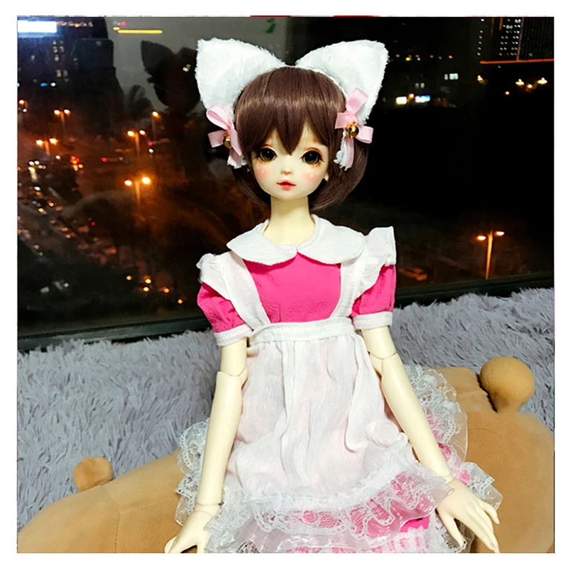 Одежда для кукол 1/3 BJD, платье, костюм, розовое и белое платье горничной для девочки 1/3, аксессуары для куклы BJD, Одежда для куклы, платье + внешний фартук
Одежда для кукол 1/3 BJD, платье, костюм, розовое и белое платье горничной для девочки 1/3, аксессуары для куклы BJD, Одежда для куклы, платье + внешний фартук