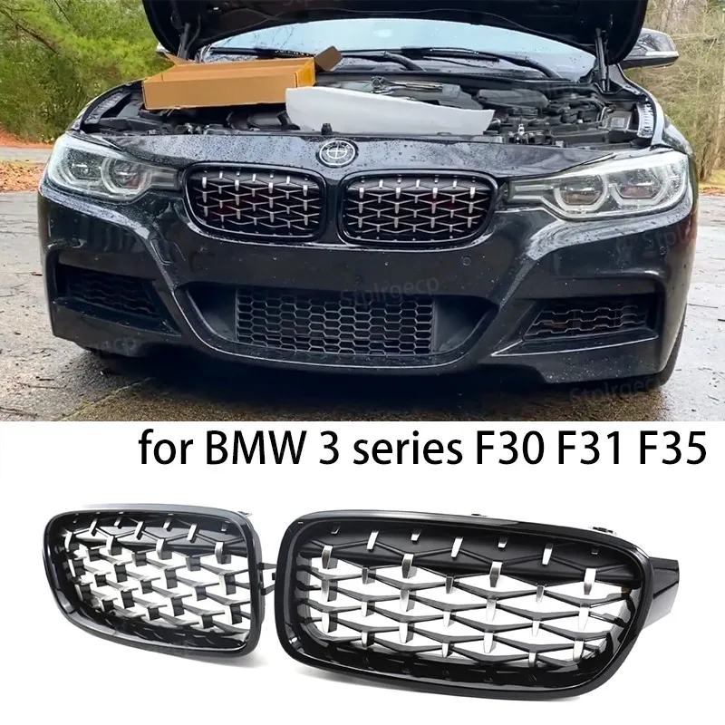 Комплект решеток с двойной планкой в стиле передней почек для BMW 3 серии F30 F31 F35 2011-2019, гоночные грили
Комплект решеток с двойной планкой в стиле передней почек для BMW 3 серии F30 F31 F35 2011-2019, гоночные грили